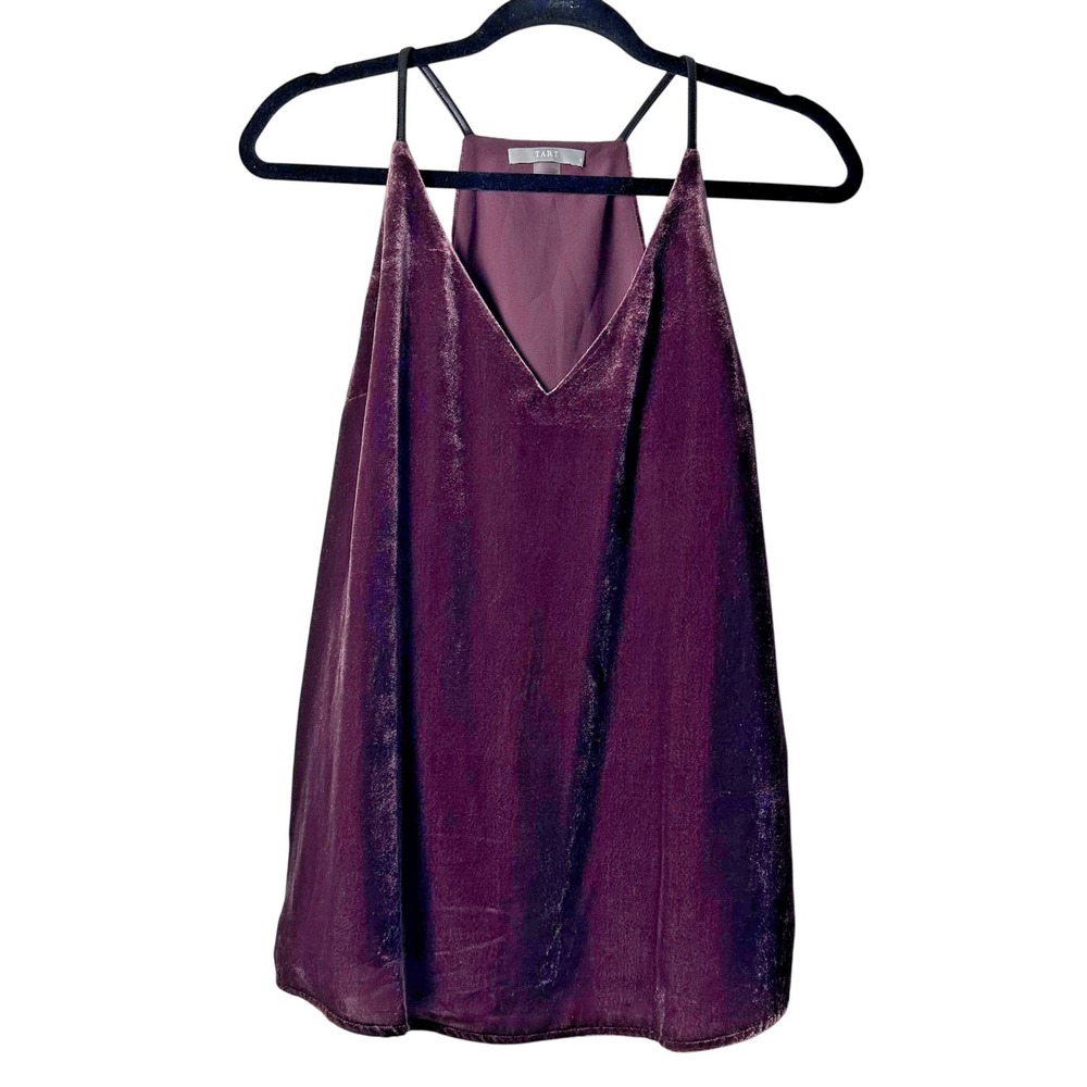 Tart Collection Burgundy Velvet Dark Fairy Whimsigoth Camisole Top Womens Small